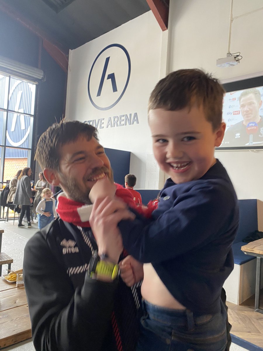 Rory and coach Gary was mad e up with the result. Up the imps