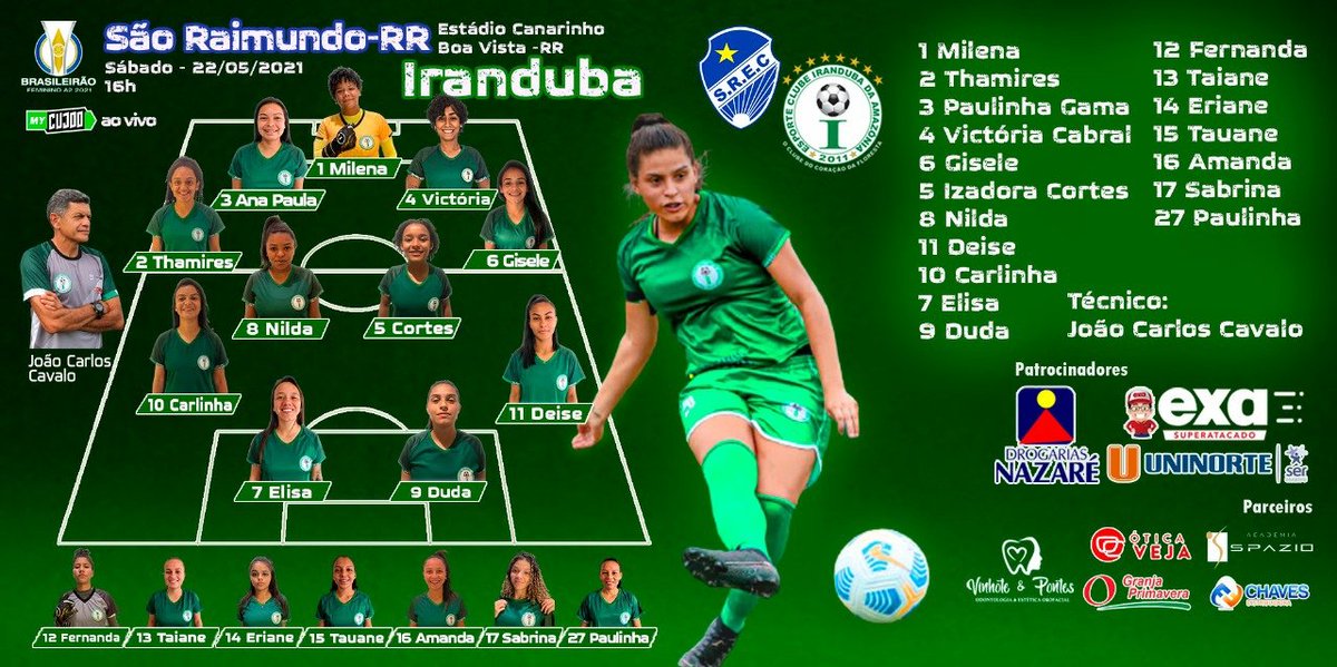 eciranduba's tweet photo. O Iranduba está escalado para enfrentar o São Raimundo!

Transmissão ao vivo em: https://t.co/kqKxyOkyHG https://t.co/LStU2ONRuC