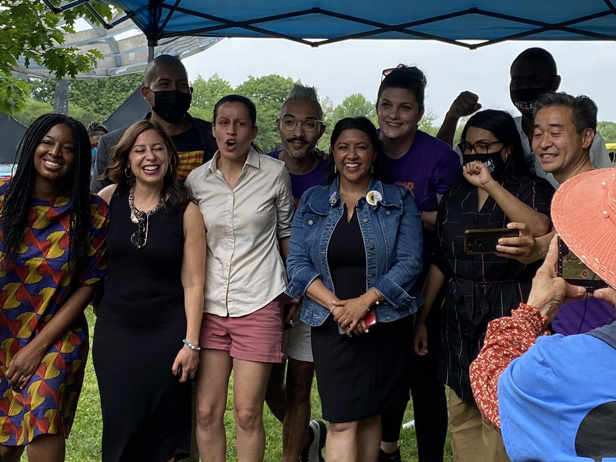 MiriamBensman's tweet photo. Queens is the future! With #WFP, #QUIP, #CQUID, #BAPP, #MDCNY, #JewishVote, #MaketheRoad https://t.co/rbLYiWp0rx