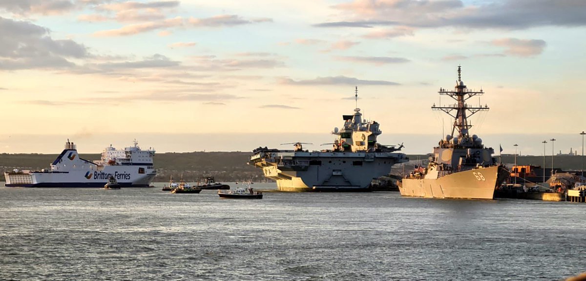 We’re about to wave off <a href="/HMSQNLZ/">HMS Queen Elizabeth</a> and USS The Sullivans as the Fleet Flagship begins her maiden operational deployment overseas. Thanks for all your support.