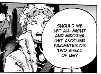 /mha311I keep thinking about this; Enji calls Izuku by his hero name and Hawks uses his real name; I can't help but think that's because Enji has been around him so long he sees him as a colleague, not to mention Deku helps him in their fight against A4O. As for Hawks+ 