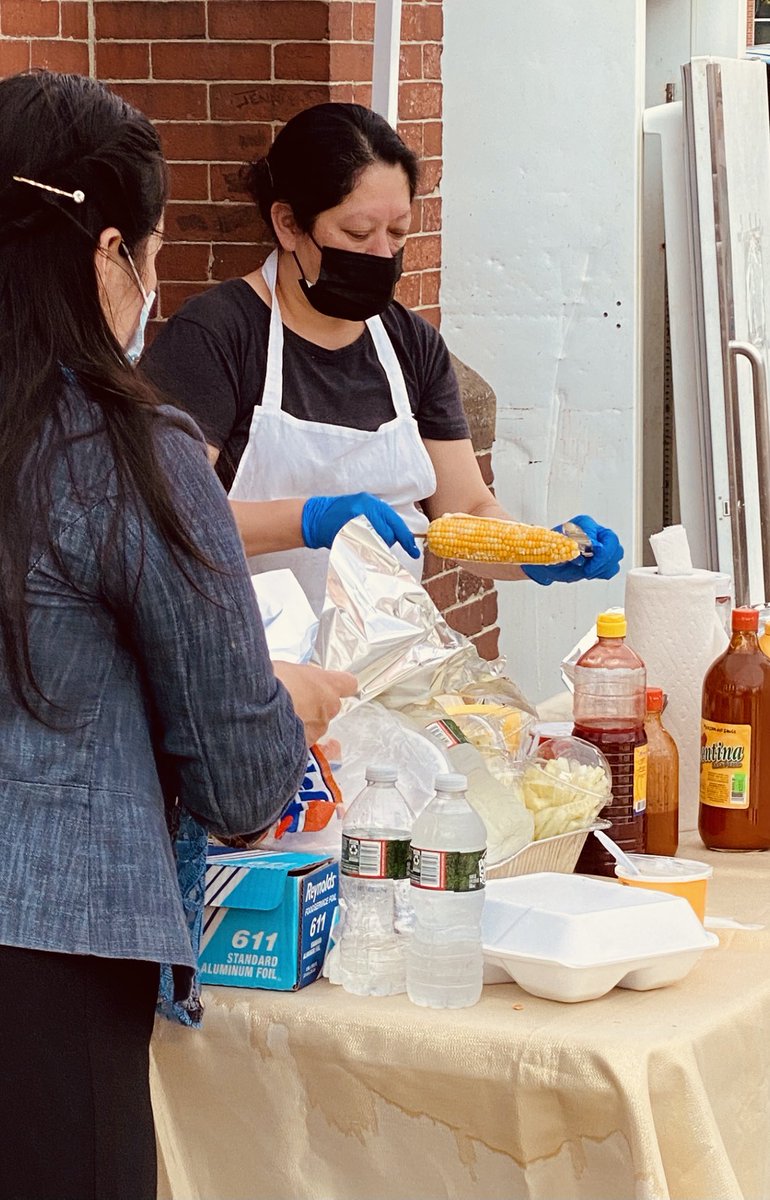 GOTVax_org's tweet photo. 300+ folks vaccinated and counting out here in East Boston!

On tap for today:

🌽 Roasted street corn 

🍉 Cool watermelon

3️⃣Vax Tripling 

Friends telling friends about our clinic and ⬆️ turnout. 

Relational organizing at its best!
@MasconMedical @EBNHC @wegotusproject https://t.co/dEXU86zerD