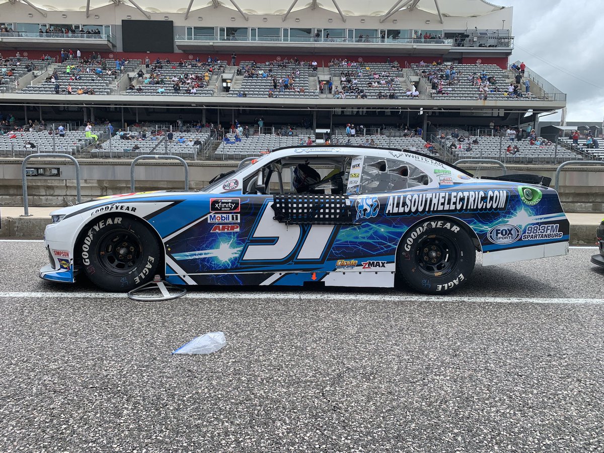 JCR_Clements51's tweet photo. .@JClements51 @AllSouthElectr1 #OneStop @whitetaildip @Spartanburg1400 Chevy on the grid @COTA Starts P33

@XfinityRacing @NASCAR_Xfinity #PitBoss250 #SideShotSaturday
#SupportThoseThatSupportJCR https://t.co/aFjMxFwP1R
