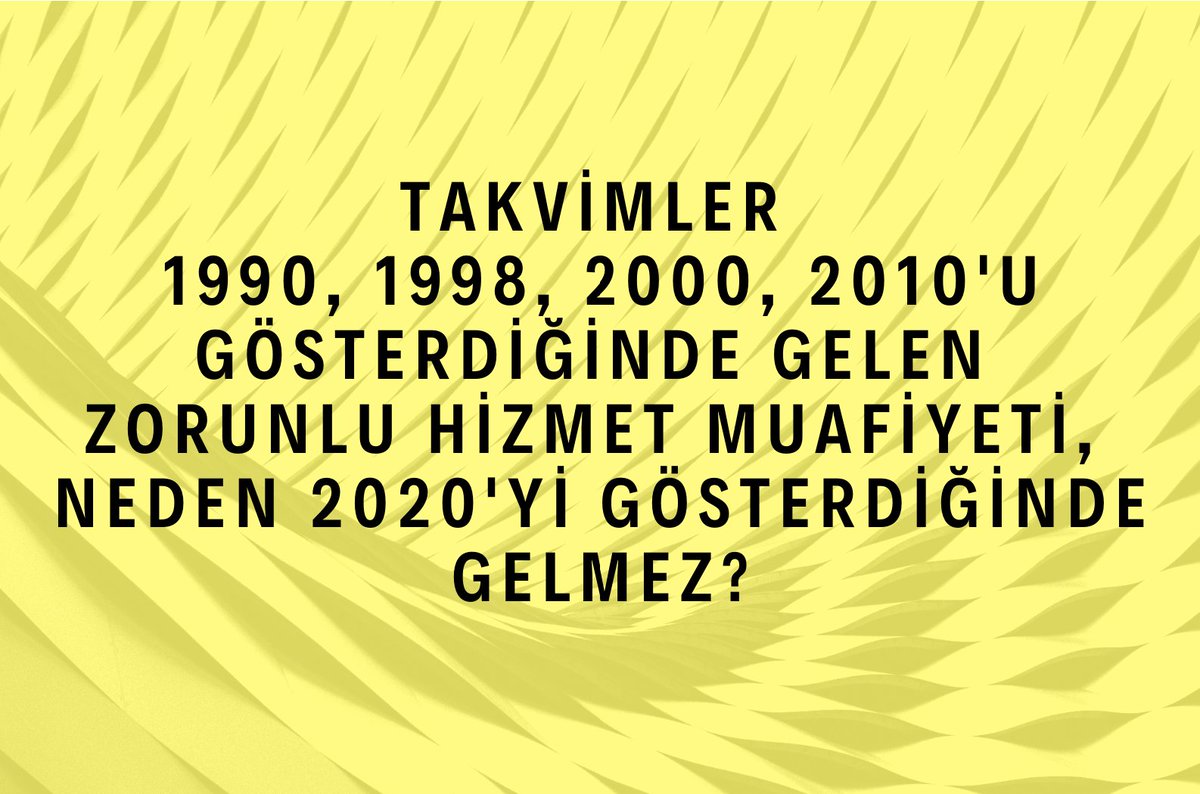 Ya önceki muafiyetler iptal edilsin ya da 2021'de de muafiyet uygulansın! #MebMuafiyet2021Teamüldür #Pandemi <a href="/RTErdogan/">Recep Tayyip Erdoğan</a> <a href="/ziyaselcuk/">Ziya Selçuk</a> <a href="/omerinan06/">Ömer İNAN</a> <a href="/safran1958/">Mustafa SAFRAN</a> <a href="/emrullahisler/">Emrullah İŞLER</a> <a href="/TBMMEgitim/">TBMM Milli EğitimKom</a> <a href="/SEVDAERDAN/">Av. Sevda Erdan Kılıç</a> <a href="/CilezHasan/">Hasan ÇİLEZ🇹🇷</a> <a href="/OlcayKilavuz/">Olcay Kılavuz 🇹🇷</a> <a href="/yildirimkaya40/">Yıldırım Kaya</a> <a href="/KarakayaMevlut/">Prof. Dr. Mevlüt KARAKAYA🇹🇷</a> <a href="/AyhanBarut01/">Ayhan Barut</a> <a href="/nacibostanci/">M. Naci Bostancı</a>