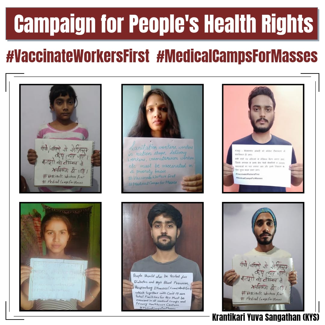 DelhiKys's tweet photo. #VaccinateWorkersFirst
#MedicalCampsForMasses https://t.co/JJnJmrijru