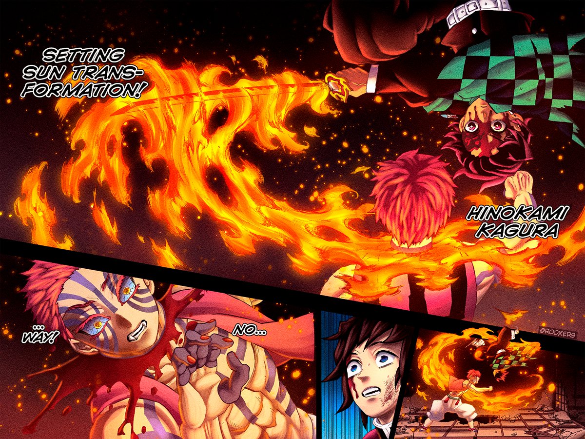 Rox Hinokami Kagura Vs Akaza Manga Demon Slayer Ch 152 Kimetsunoyaiba Demonslayer 鬼滅の刃 Rox Hinokami Kagura Vs Akaza Manga Demon Slayer Ch 152 Kimetsunoyaiba Demonslayer 鬼滅の刃