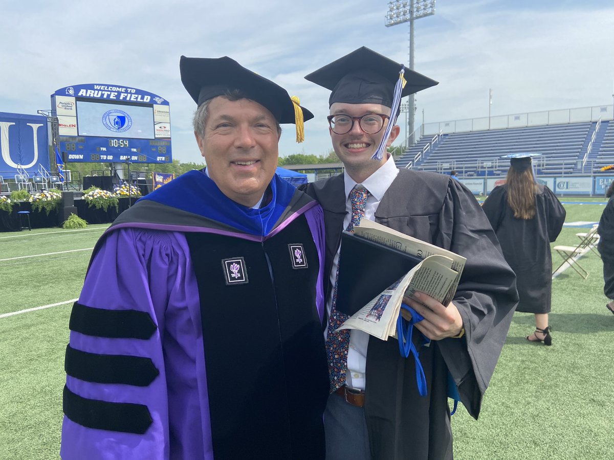 FarrishKate's tweet photo. What a delight to have an in-person graduation. The masks went back on when the photos were done. @ryanjones385 with @SteveYavner and me. https://t.co/Yvknjs6wZu