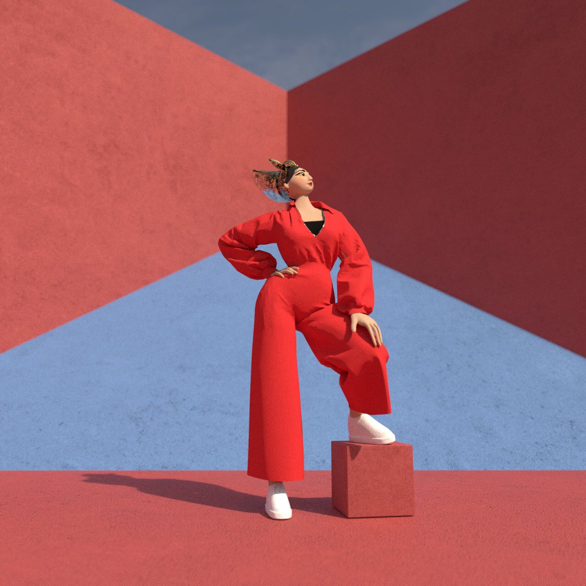 My first character is the WOMAN which I proud so much! #MANIZHA, you are the genuine #RUSSIANWOMAN

Vote for MANIZHA #Eurovision 

Character is created on course from <a href="/LisaODT/">Lisaodette.eth</a> and <a href="/AWWWARDS/">awwwards.</a> 
#c4d #redshift #characterdesign #zbrush #art #cg #artwork #motiondesign #ArtistOnTwitter