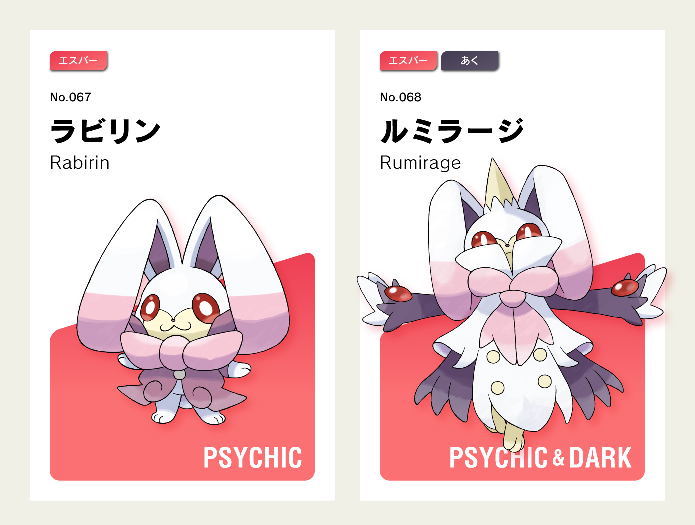 エンジェル 創作 鏡の国のアリスの白兎がモチーフ ラビンとルミラージ エスパーとあくタイプ フェアリータイプ入れるか悩んで入れなかった オリポケ Fakemon Pokemon ポケモン T Co Ixwlk302ud Twitter