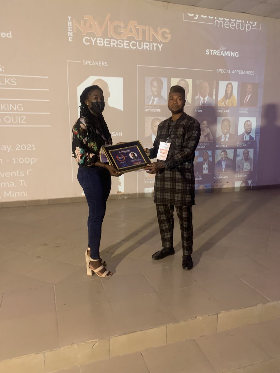 CyberWura's tweet photo. I had a great time today at the #MinnaCyberMeetUp Thank you to the @DiaryOfHackers team and Dept of Cybersecurity FUTMinna for inviting me. This was a truly rewarding experience and I hope all present were truly inspired. Now that the talk is done, TAKE ACTION!!! https://t.co/oGMciY4X6K