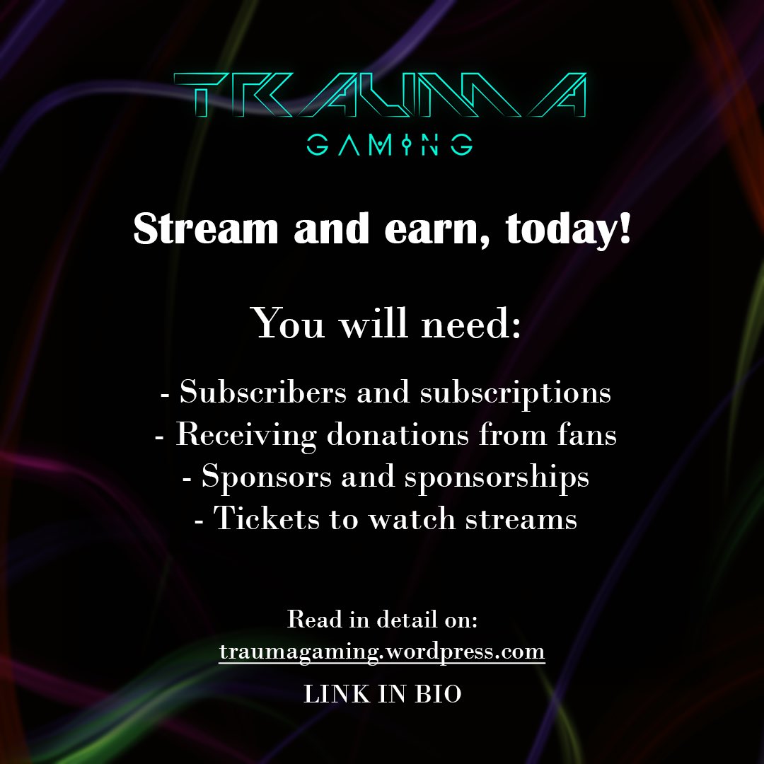 Trauma_Gaming_'s tweet photo. Want to learn how to stream games and earn? Check out our latest blogs on Streaming and Earning on our website!💖🔥 https://t.co/bCojmKEgDC #digiplat #stream #twitch #YouTube #streamer https://t.co/Mw5fySmEXy