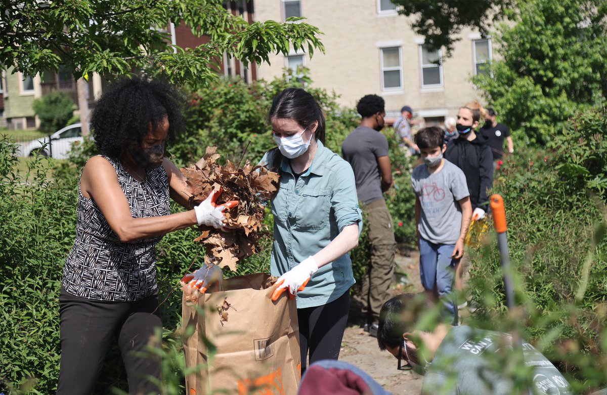 MayorKimJaney's tweet photo. On this beautiful Boston day, I was so grateful to take part in the Gertrude Howes Rose Garden Clean Up. 🌹 

Today, take some time to get outside and do something kind for our community or another community member. https://t.co/SCNkMciOGk