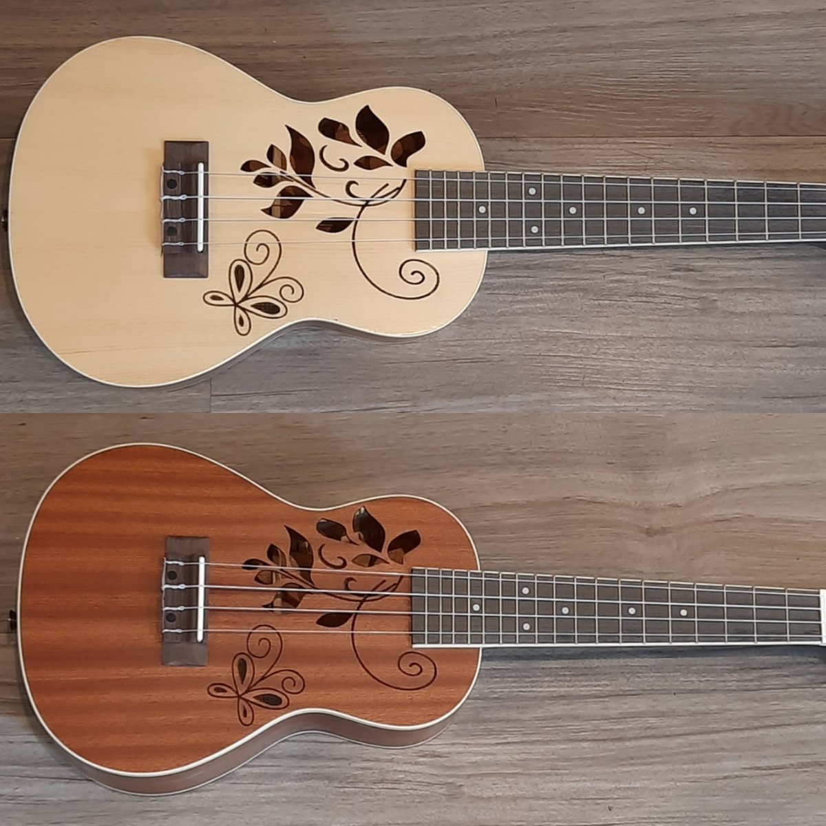 GuitarShopDelft's tweet photo. Mooie concert ukeleles met een apart bovenblad. Verkrijgbaar in twee uitvoeringen.

#ukulele #ukelele #concert https://t.co/O4T2eoarWs