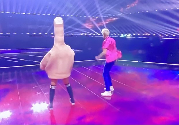 JM4yor's tweet image. Finland: “we’re furious we can’t use the middle finger on stage.”
Germany:
#Eurovision