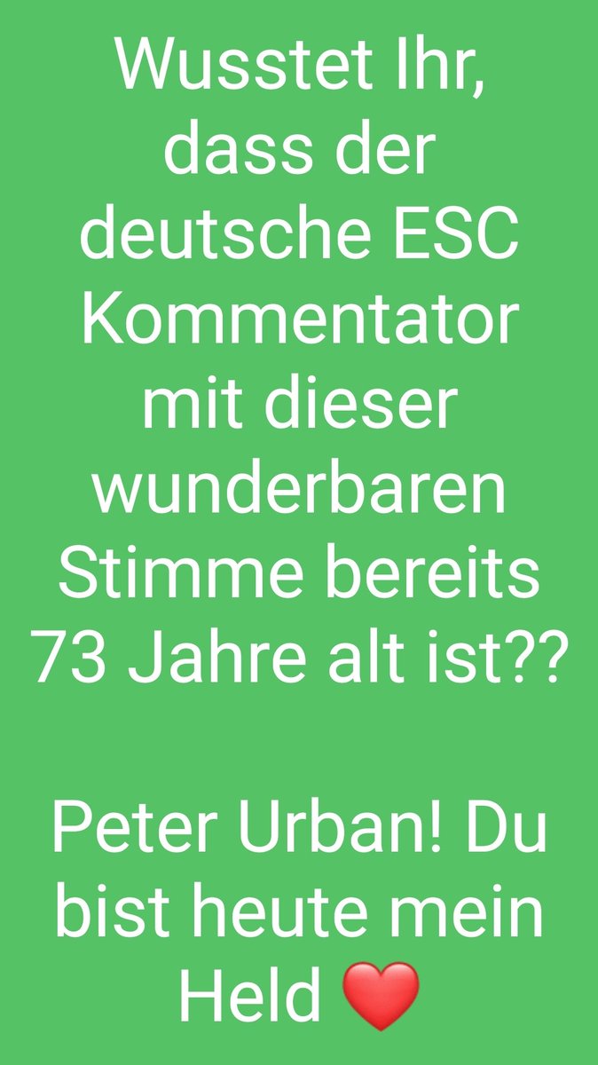 Kuerzelchen's tweet photo. #peterurban https://t.co/VhYXHQqyEG