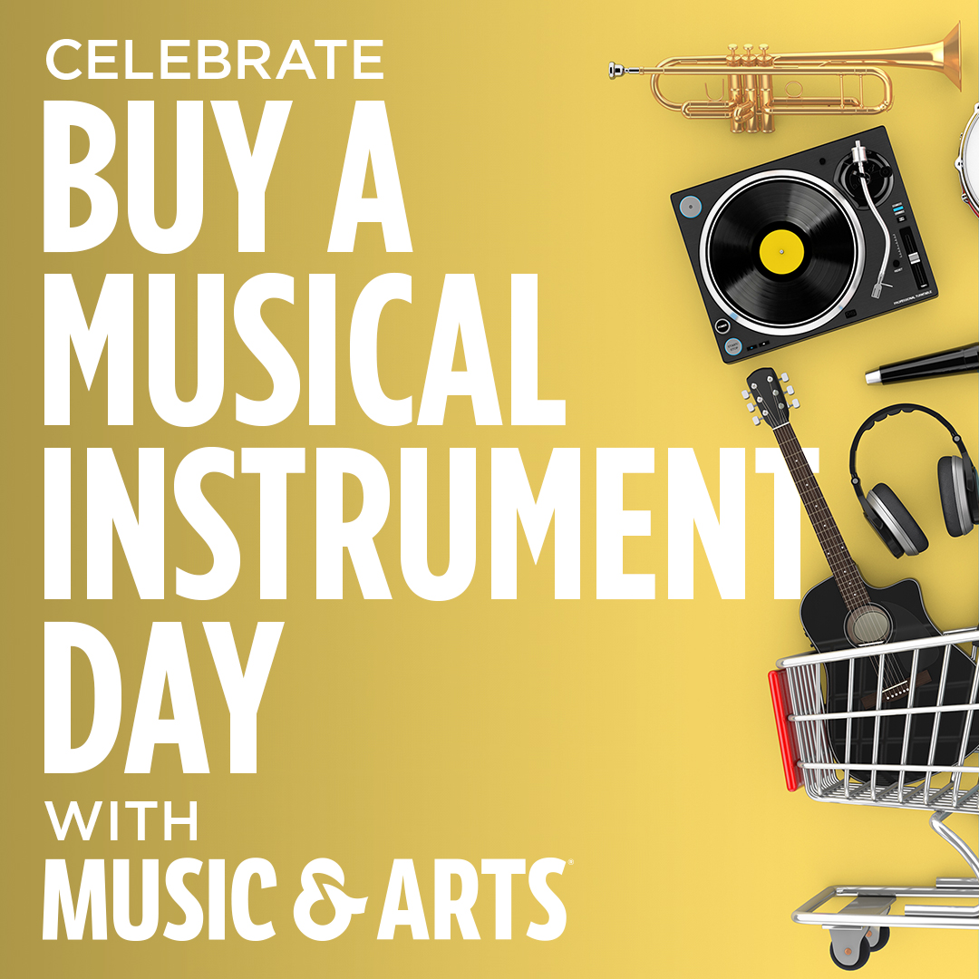 MusicArtsFan's tweet image. Celebrate National #BuyAMusicalInstrumentDay with us! Upgrade your sound or try learning something new, it's up to you! 🛒🎵 #MusiciansMadeHere #UpgradeYourSound