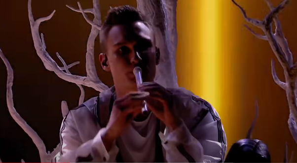 innocent's tweet photo. Wish our Year 3 teacher had told us that if you practice the recorder long enough you might end up at Eurovision. #Eurovision https://t.co/kI40PGsh2P