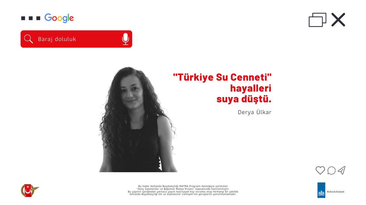 “Genç Gazeteciler ve Bağımsız Medya Projesi” #Dijital Haber Takibi Eğitimi kapsamında <a href="/deryaulkar/">Derya Ülkar</a> Derya Ülkar; "Türkiye Su Cenneti Hayalleri Suya Düştü" haberinde barajların doluluk oranlarıyla ilgili #Google aramaları üzerinden su sorununa dikkat çekti.
➡️youngjournalists.gc-tr.org/2021/04/30/tur…