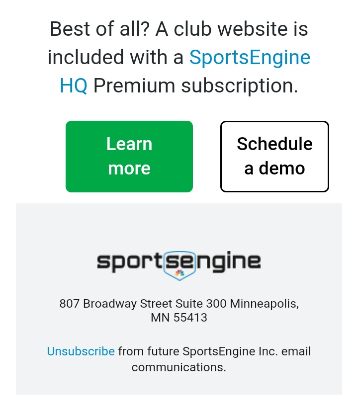 SportsEngine on Twitter "Hello, thank you for bringing this to our