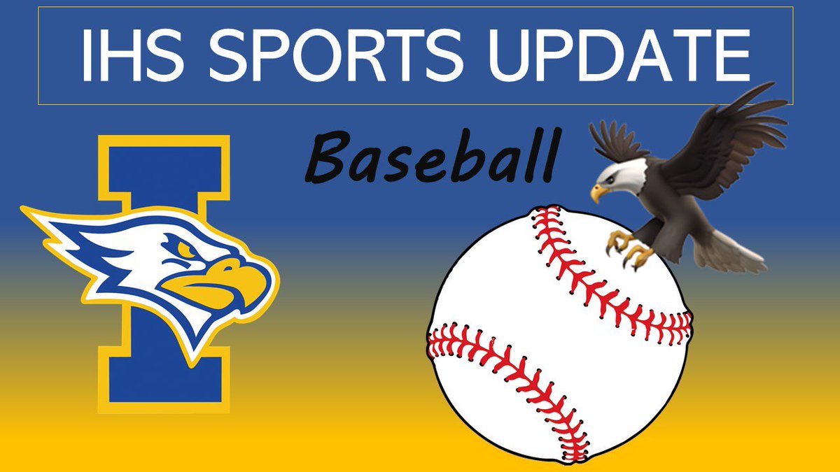 WIEagles's tweet photo. COMEBACK KIDS! IHS snapped a 3-game slide by scoring 2x in the 3rd,4th,5th &amp; 6th innings to rally from a 9-1 hole and win 10-9 over Aquinas. Nick Calarco raced home from third on a passed ball in the 7th w/the winning run. He pitched 5 innings in relief (1 run allowed).IHS is 8-3 https://t.co/5xcin7fQY2