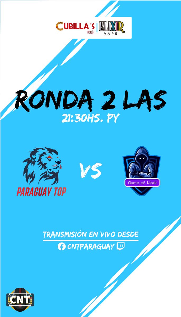 Listos para un nuevo enfrentamiento el día de hoy, esperamos llevarnos un buen resultado contra el team de Game of Work.
Ánimo a todo el equipo!