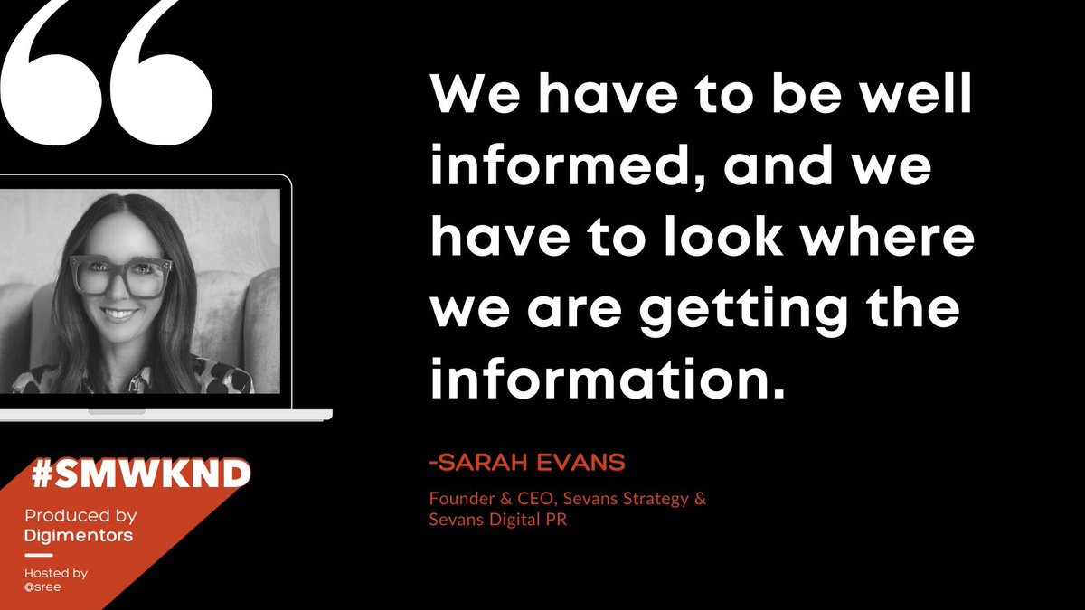 #SMWKND opened Day 2  with <a href="/prsarahevans/">Sarah Evans 7️⃣7️⃣7️⃣</a> talking to <a href="/sree/">Sree Sreenivasan (Bsky ·Threads: @sreenet)</a> and <a href="/fuzheado/">Andrew Lih</a> about the latest #Digital trends, tips and 2021 predictions.