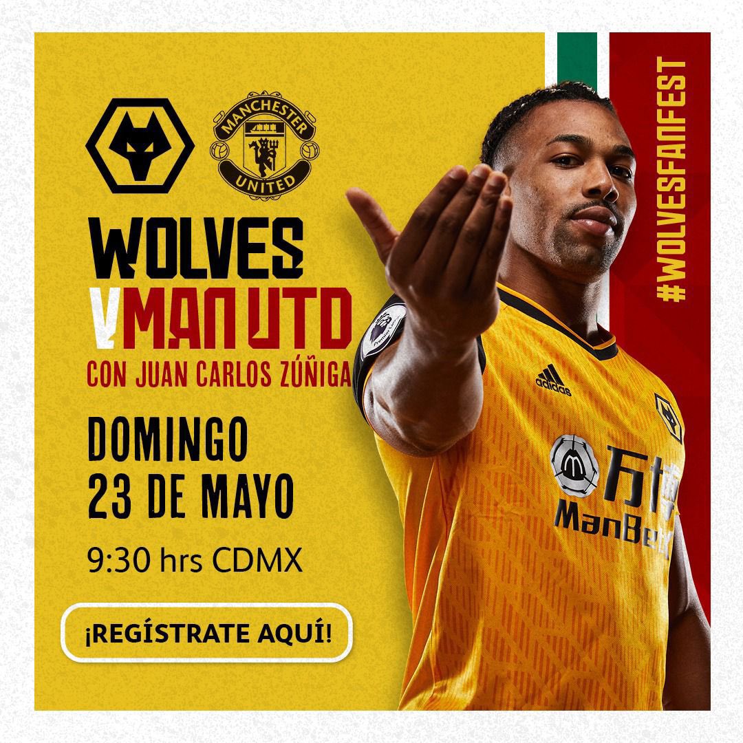 WolvesEspanol's tweet photo. Mañana despedimos la temporada con el #WolvesFanFest, regístrate aquí https://t.co/6jyXW9zF0k y te esperamos a partir de las 9:30 am (CDMX) con el previo y la transmisión de nuestra app. 

¡Además la posibilidad de llevarte un jersey autografiado por el #LoboMexicano! https://t.co/bEKPHqVzsc