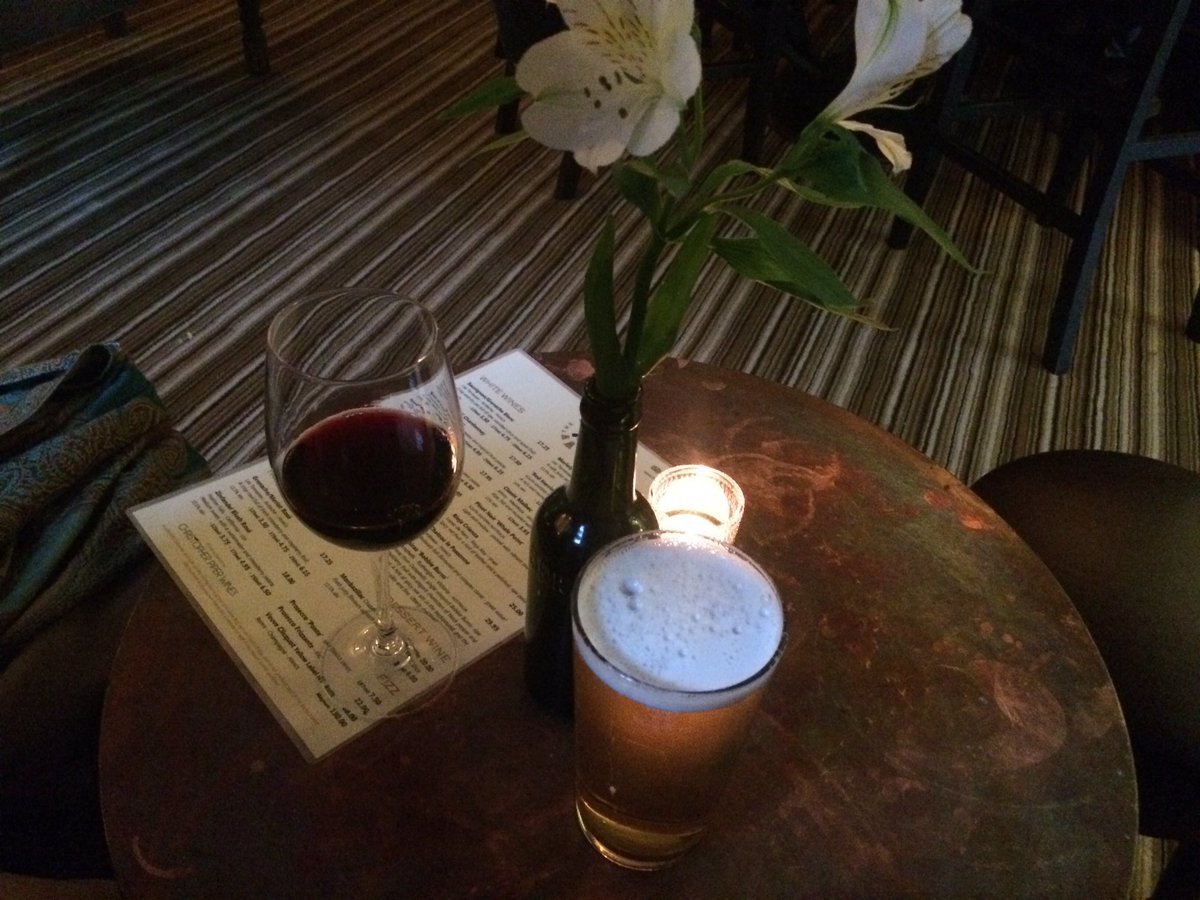 Delighted however to find a table available <a href="/TheRingofBells/">The Ring of Bells</a> <a href="/visit_taunton/">Visit Taunton</a> instead. Love the refurb and new fixtures and fittings. Also good to have a lovely pint! A real pub with table service. I know it’s not viable but it was very enjoyable. <a href="/SomersetCCC/">Somerset Cricket 🏆</a> well represented!