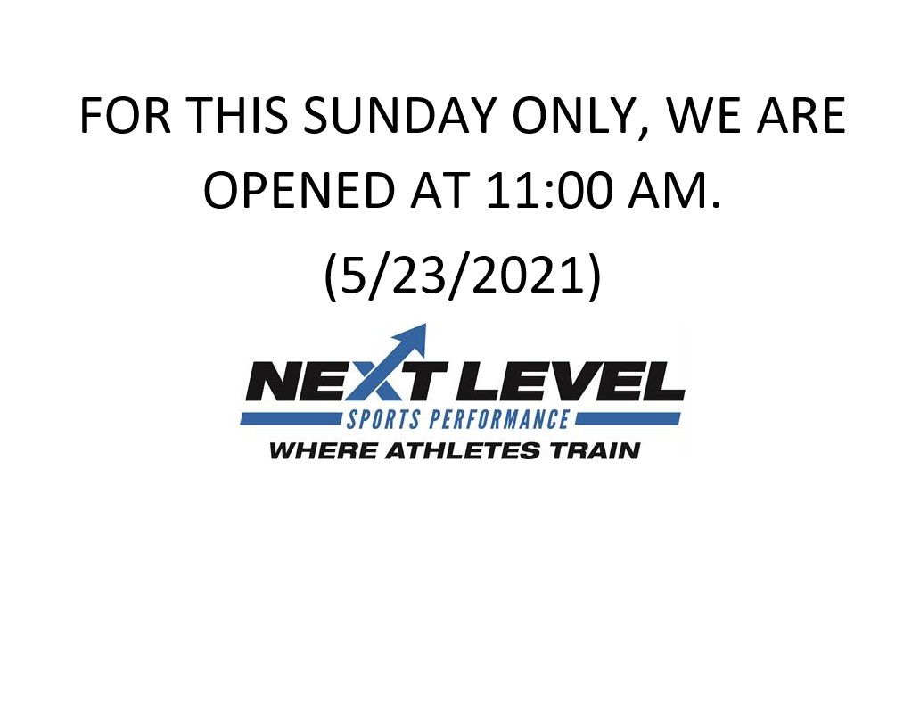 FYI:
FOR JUST THIS SUNDAY, WE WILL BE OPENED AT 11AM.