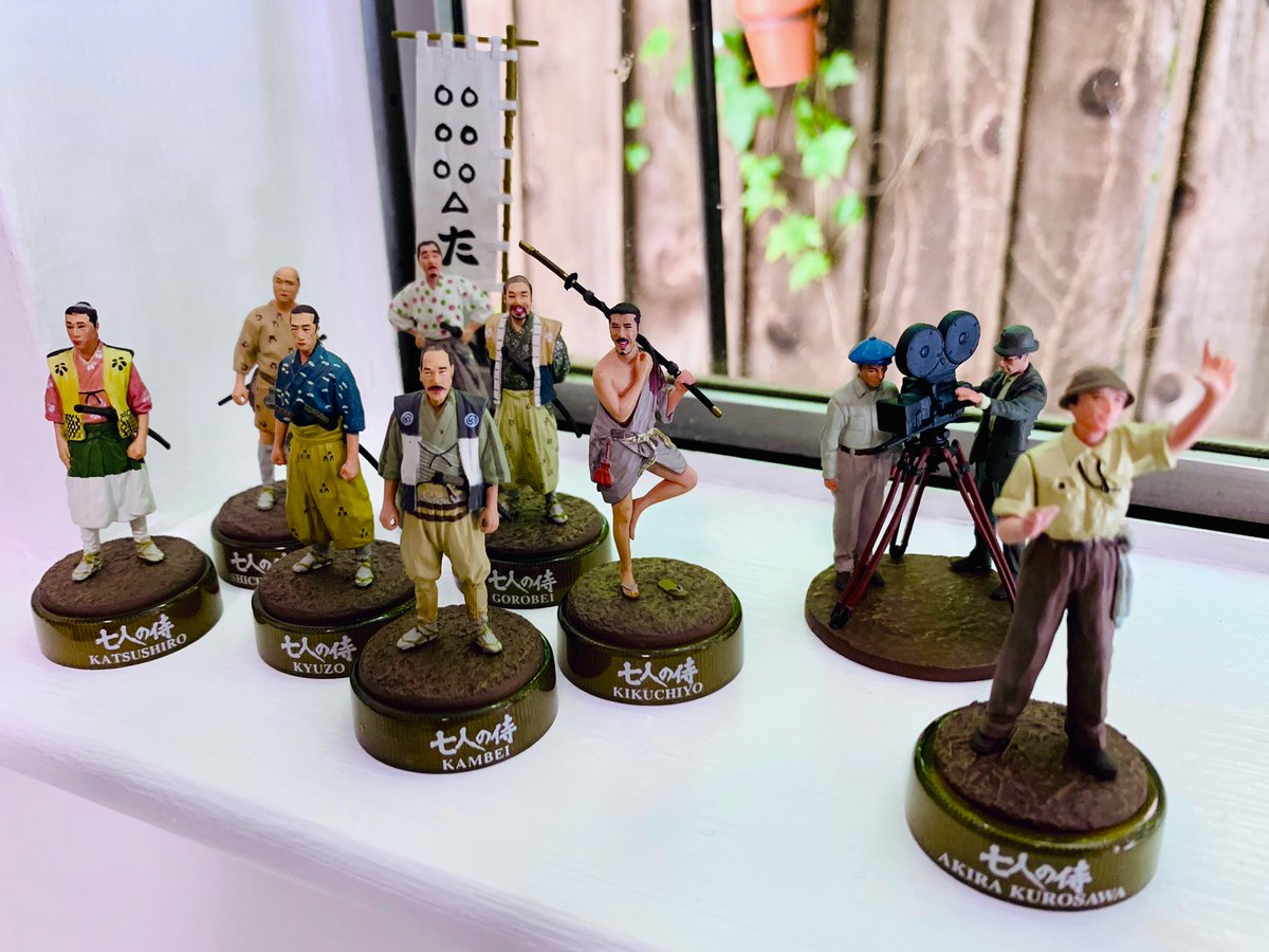 Found a window sill home for my @kaiyodo_PR 2004 Seven Samurai