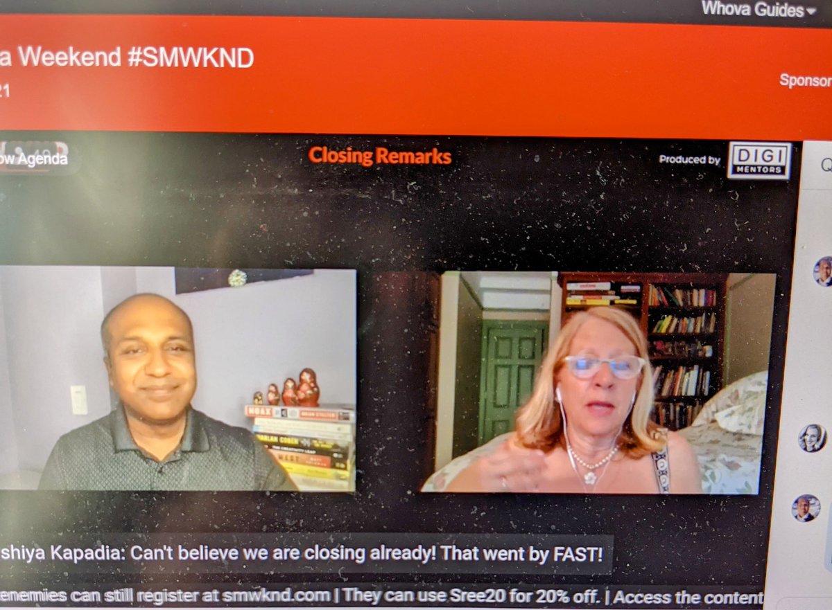 Another <a href="/smwknd/">Social Media Weekend #smwknd</a> comes to a close! Thank YOU <a href="/sree/">Sree Sreenivasan (Bsky ·Threads: @sreenet)</a> <a href="/neilparekh/">Neil Parekh (He / Him / His)</a> <a href="/wordwhacker/">Linda Bernstein (Threads: @wordwhacker)</a> <a href="/digimentors/">Digimentors</a> for a phenomenal event. 
FAVE SESSIONS: #dei session w/ <a href="/Wade_Davis28/">Wade Davis II</a>, tools w/ <a href="/jeremycaplan/">Jeremy Caplan</a> &amp; #LinkedIn w/ @andrewmseaman + <a href="/MEOjobs/">MEOjobs</a>!

Can't wait to see you in person in 2022! #SMWKND