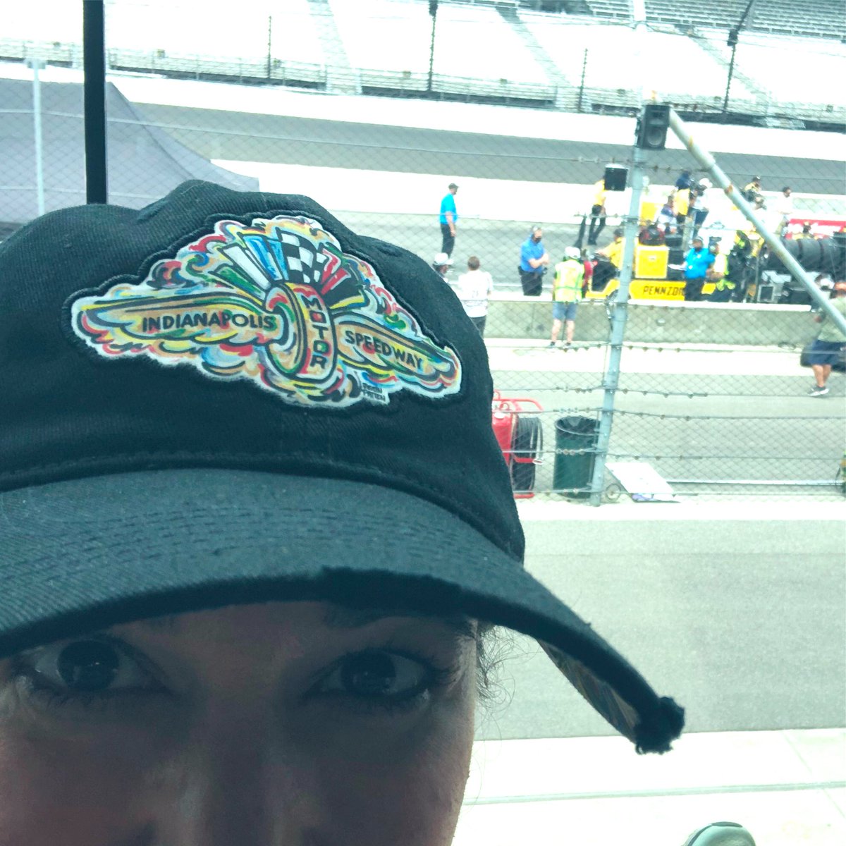 j9garner's tweet photo. ‘Hey, where’d ya get that hat?!’
I heard this a lot today out at @IMS. Go support local artist @stormstrikerart. #indy500 #ThisIsMay https://t.co/FsZoCaZHig
