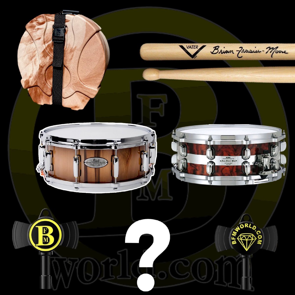 BrianFrasierM's tweet photo. Guess the next BFM Signature Product! #bfmsignaturesnare #bfmsignaturesnarecase #bfmsignaturesnarecase #bfmsignaturedrumkey #bfmsignaturesticks #whatsnext #bfmworld #bfmworldinc https://t.co/dXEmm2lVId