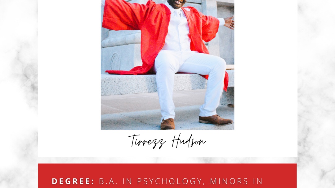 It's grad season! Congrats to our Chaplain Tirrezz Hudson who graduated with a BA in Psychology and minors in French and Women's &amp; Gender Studies! In the fall, Tirrezz will attend UC San Diego to pursue a PhD in Ethnic Studies. Congrats grad!🎓
