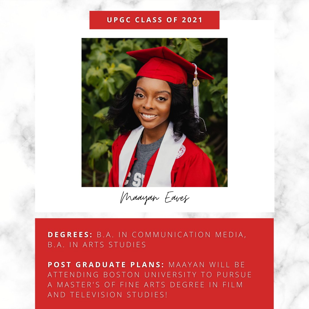 It's grad season! Congrats to our President Maayan Eaves who graduated with a BA in Communication Media and a BA in Arts Studies! In the fall, Maayan will attend Boston University to pursue a Master's of Fine Arts in Film and Television Studies. Congrats grad!🎓