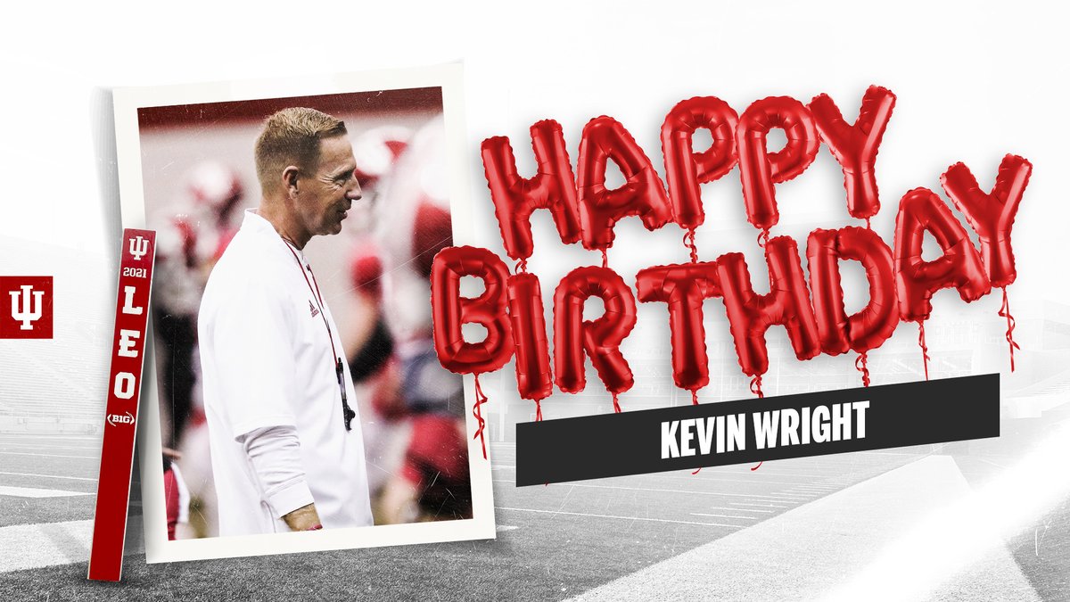 IndianaFootball's tweet image. HBD, Coach! 🎂🎂🎂

@CoachWrightIU | #LEO