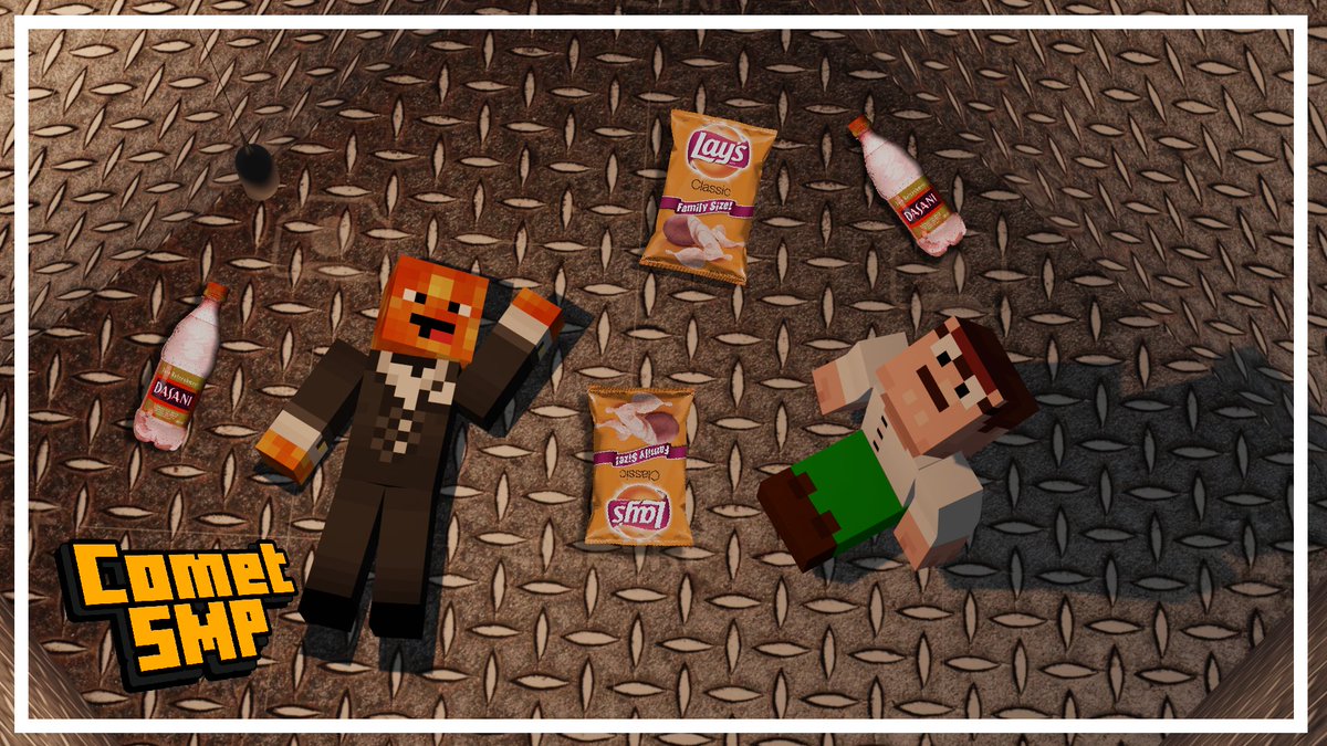SmpComet's tweet photo. Just chillin' on our way to the new planet for #CometSMP! We're running out of food and that's kind of an issue. https://t.co/vtAA2NIf0d