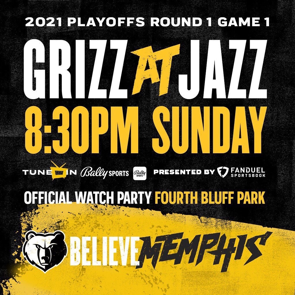 DowntownMemphis's tweet photo. 🔥🏀 WHO'S READY?! #GoGrizz
Activities start at Fourth Bluff Park at 7 p.m.
(1 North Front St - Near U of M Law School)
Tipoff for Sunday’s matchup is 8:30 p.m. CT
Limited seating available (lawn chairs encouraged)!
#foodtrucks #mempops #games #clawcrew #grizzgirls https://t.co/jyB711G73n