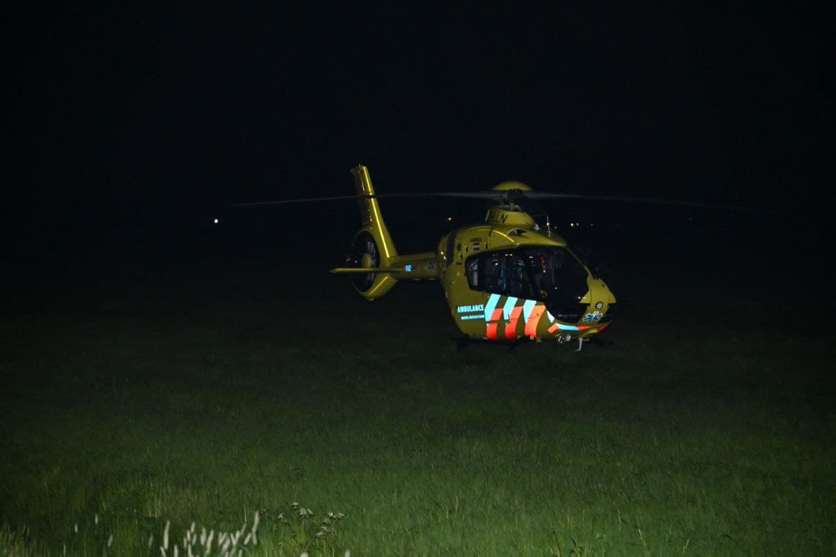 Ernstig ongeval op A7 bij Scheemda..
