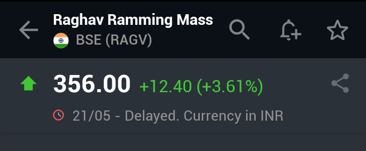 StocksCall_'s tweet photo. Raghav Ramming mass
CMP 356 TRGT 393/418 soon
Kp on radar for upcoming week๐จโ๐ป
#StocksToWatch
Basis :
โข Excellent chart pattern ๐
โข Leader in ramming mass in India
โข Clients include top steel cos
โข Attractive valuations ๐ฑ
@sanjiv_bhasin @PrakashGaba
@Raamdeo https://t.co/oBNR0B8SXx
