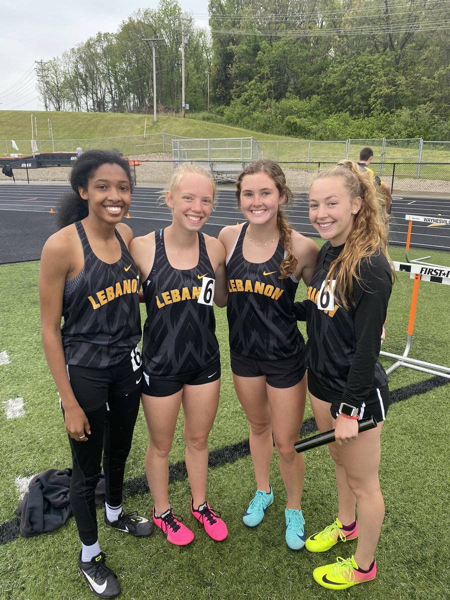 Boom!!! Girls 4x400 qualifies for state! Congrats to Mariah, Skyla, Myah and Jocee! <a href="/wchristianleb/">Will Christian</a> <a href="/IWadeYouLook/">Garett Wade</a> <a href="/YellowjacketsXC/">Lebanon XC</a>
