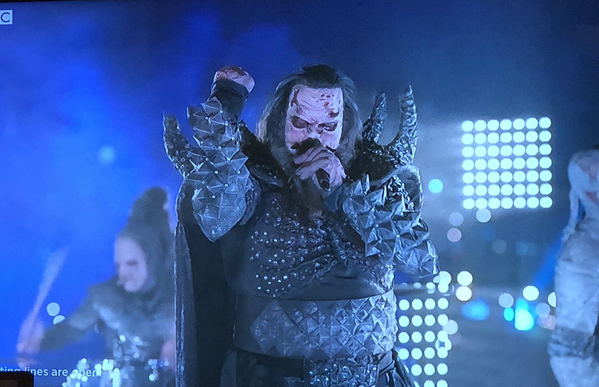 Out0fFocus's tweet photo. Gotta love some Uruk-vision #Eurovision #lordi https://t.co/GJ04IlpDcF