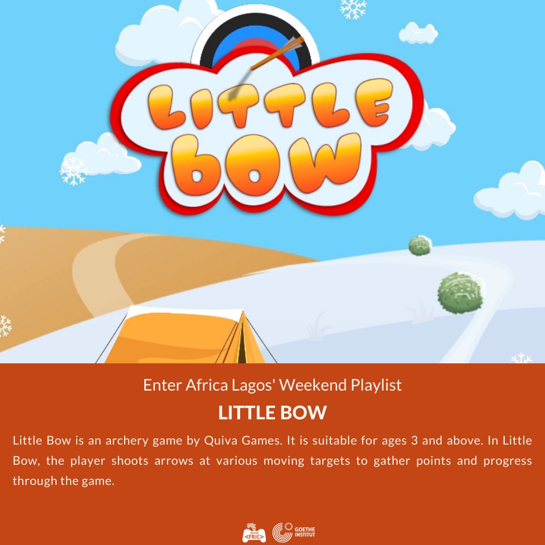 Little Bow is an #archery game by <a href="/QuivaGames/">Quiva Games</a>. It is suitable for ages 3 and above. In Little Bow, the player shoots arrows at various moving targets to gather points and progress through the #game.

Download Little Bow: play.google.com/store/apps/det…
