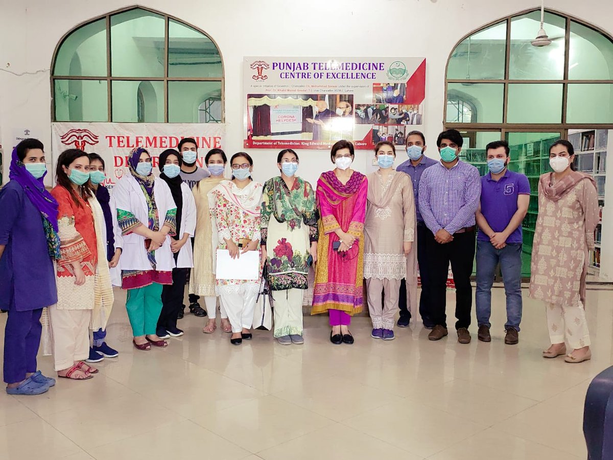 Punjab Telemedicine Centre of Excellence, KEMU (@telemedkemu) on Twitter photo A thorough review of calls & guidance by #VCKEMU, Prof Bilquis Shabbir,Prof Saira Afzal& Dr Amna Khanum at various counters. Team #telemedicine feels stronger & motivated by each passing day by grace of Allah Almighty. #Governorpunjab #TeamSarwar <a href="/ProfSaira/">Prof Dr Saira Afzal</a> @sbilquis <a href="/Ali_Madeeh/">Ali Hashmi</a> A thorough review of calls & guidance by #VCKEMU, Prof Bilquis Shabbir,Prof Saira Afzal& Dr Amna Khanum at various counters. Team #telemedicine feels stronger & motivated by each passing day by grace of Allah Almighty. #Governorpunjab #TeamSarwar <a href="/ProfSaira/">Prof Dr Saira Afzal</a> @sbilquis <a href="/Ali_Madeeh/">Ali Hashmi</a>