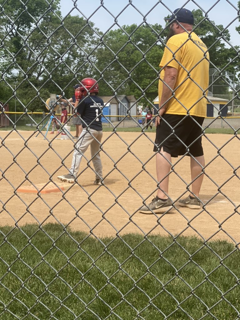 Mickey_McDaniel's tweet photo. Great morning before Dan &amp; Kelly’s wedding. We went to see Jack Russo’s A.K.A #MOPBOY baseball game. Jack was awesome catching then moved to third and also went 3-3. Dad (Rick) does a great job coaching teaching and encouraging every player on what to do if this or that happens. https://t.co/NBqw7aTAlq