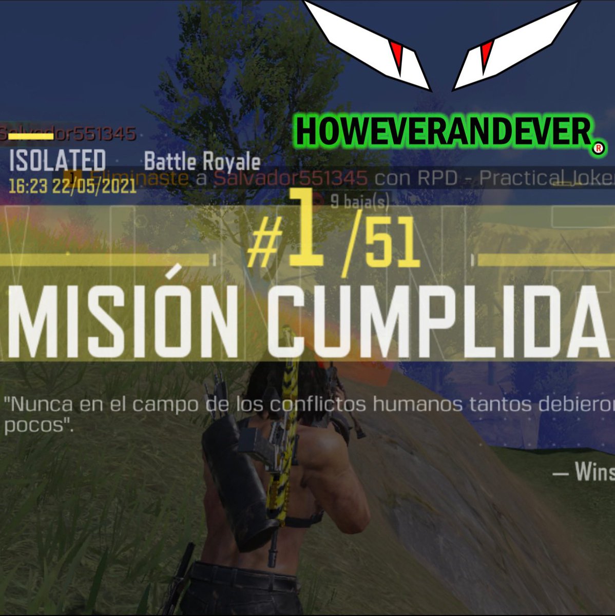 Howeverandever's tweet photo. GANANDO SOLO EN UN BATTLE ROYALE CALL OF DUTY MOBILE!!!! ESTA BIEN CHIVO VOS!!!!
#rambo #callofdutyskin #callofdutymobile #gamers #youtuber #howeverandever #influencer #callofduty #videogames #online #followme #socialmedia #world #people #internet #likeforlikes https://t.co/G13kAlHuve