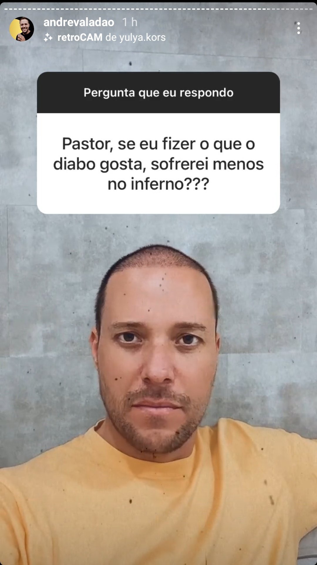 Pastor, se eu fizer o que o diabo gosta, sofrerei menos no inferno