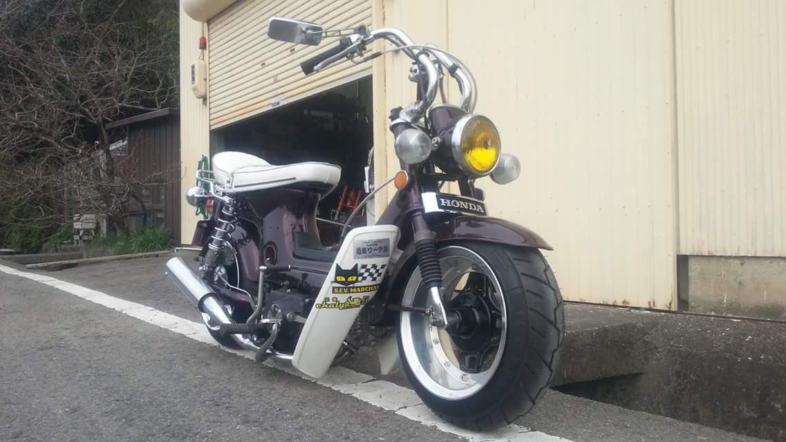 ZOOMER_369 このシャリーで ノーチョップフレームでリアサス220㎜でした😊