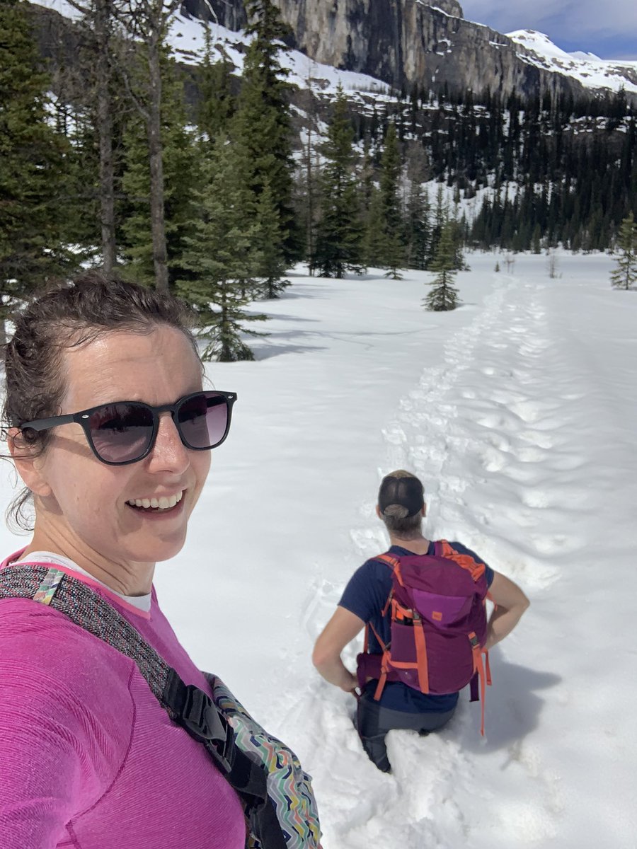 mcmillan_ali's tweet photo. Snow is a little deep up here #postholing https://t.co/LiJkQKzd0a
