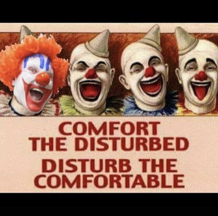 jespertheklaun's tweet image. This Cesar A. Cruz quote is the #perfectpost for the image I posted just before this one! This is a #repost from @picklesaclown ! #🤡 #cesaracruz #quote #clown #pickles #clown #poster #clownposter #silly #funny #fun #smart #intelligent #comedy #wordsofwisdom #wisdom #clowning